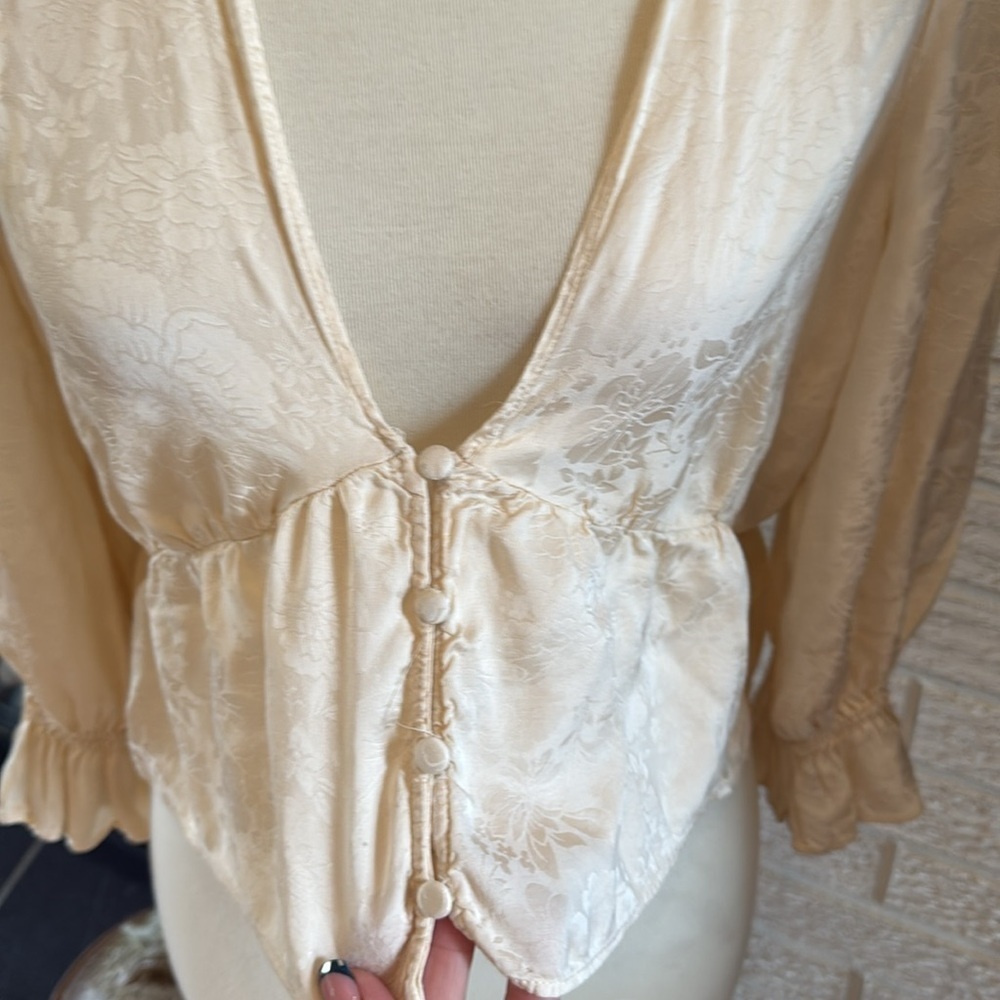Zara cropped Bohemian top PTP 20 inches clearance price - Picture 5 of 6